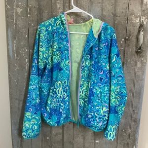 Lilly Pulitzer hooded zip up jacket
